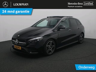 Mercedes-Benz B-klasse 180 Business Solution AMG Trekhaak | AMG Line | Night Pakket | Panorama Schuif-Kanteldak | Sfeerverlichting | Memory Voorstoelen. Inclusief 24 maanden MB Certified garantie voor Europa.