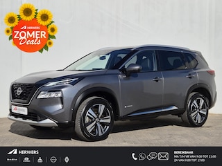 Nissan X-Trail 1.5 e-Power Tekna Automaat / Cold Pack / HUD / Stoel-, Stuur en Achterbankverwarming / Rondomzicht camera / Allseason Banden / Elektrische achterklep / Adaptief CC / Apple Carplay Android Auto /