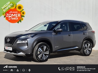 Nissan X-Trail 1.5 e-Power Tekna Automaat / Cold Pack / HUD / Stoel-, Stuur en Achterbankverwarming / Rondomzicht camera / Allseason Banden / Elektrische achterklep / Adaptief CC / Apple Carplay Android Auto /