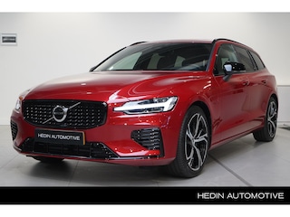 Volvo V60 T6 Plug-in hybrid AWD Ultra Dark | Premium Audio Harman/Kardon | Trekhaak | Panoramadak | Stoelverwarming V+A | Koplampreinigingsinstallatie | Apple Carplay | Lederen Dashboard |