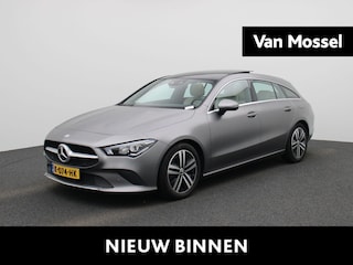 Mercedes-Benz CLA Shooting Brake 200 Business Solution Luxury | Automaat | Panoramadak | Elektr. Achterklep | Digitale Cockpit | Leer | Navigatie | LED Koplampen | Sfeerverlichting | Parkeerassistent | Cruise Control | Stoelverwarming | Comfortstoelen | Keyless Start | Lichtmetalen Velgen |