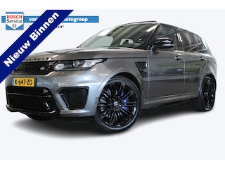 Land Rover Range Rover Sport 5.0 V8 Supercharged SVR | 551PK | Panorama dak | Meridian Audio| F1 flippers | Elektr. trekhaak | Alcantara hemel zwart | Schaalstoelen + verwarming en ventilatie | Standkachel | Stuurverwarming | Apple carplay |