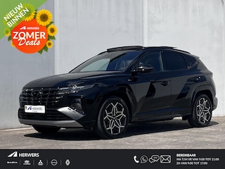 Hyundai Tucson 1.6 T-GDI PHEV N Line Sky 265 4WD Automaat / Dealer onderhouden / Elektr. stoelen en klep / Trekgewicht 1.350 kg / Schuif-kanteldak / Stoelventilatie / Stuur- en stoelverwarming /Adapt. CC /