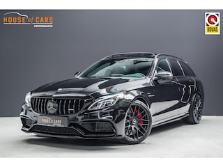 Mercedes-Benz C-klasse Estate 63 S |carbon|memory|head-up|panoramadak|360 camera|Burmester|stoelventilatie|blind-spot|rijstrookhulp|