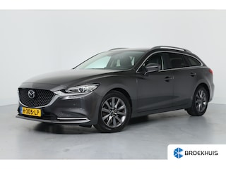 Mazda 6 Sportbreak 2.0 SkyActiv-G 165 Comfort | Elektr Stoel + Mem | Leder | Dealer Onderhouden! | 360 Camera | Stoel-/stuurverwarming | Stoelventilatie | Trekhaak | Bose | Led