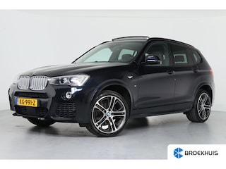 BMW X3 xDrive28i High Executive | Dealer Onderhouden! | M-Pakket | LED | Trekhaak Afn. | Open Dak | Sportstoelen | HUD | Stoelverwarming | Leder | Parkeersensoren V+A | 20'' Lichtmetalen velgen