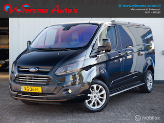 Ford Transit Custom 330 2.2 TDCI L2H1 Limited DC|Stoel verw|Leder|Carplay