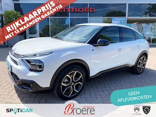 Citroën C4 EV 50kWh 136pk Shine | adaptive cruise, head up, dab, camera, dodehoekdetectie, keyless, 18 inch velgen, mode 3 kabel, climate control, pdc v&a
