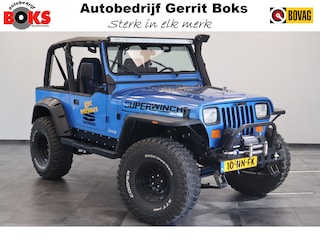 Jeep Wrangler 4.0i Softtop 4WD Luxe Leder Automaat Uniek LED Bar Compressor Winch Lier Grote banden 80372KM