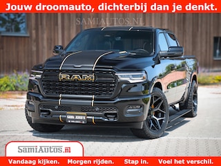 Dodge Ram 1500 Limited Night H.O 540HP 706Nm | Massage + Full Option | De Meest Luxe en Volle Pick-Up in zijn Klasse | Comfortabele Dubbele Cabine met Royale 5 Zitplaatsen | BPM vrij | Nu Leverbaar uit Voorraad | Voorraad Nr 2323 - 5168