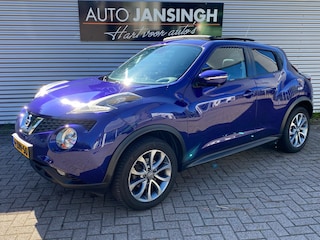 Nissan Juke 1.2 DIG-T S/S Tekna met Panoramadak!! | Cruise | Climate | Navi |  360°Camera | Leer! | Keyless | Stoelverwarming | RIJKLAARPRIJS INCL 12 MAANDEN GARANTIE EN BEURT