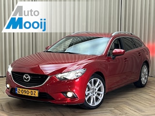 Mazda 6 Sportbreak 2.0 HP GT-M *Leder * Trekhaak / Carplay / Camera / Navigatie / Cruise Control / Stoelverwarming / ECC CLima / PDC V&A / 19"LMV