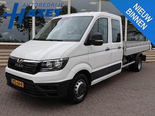 MAN TGE 50 2.0 TDI 177 PK DSG AUT. D.C. DUBBEL LUCHT 7-PERS. OPEN LAADBAK + 3500 KG TREKHAAK | STANDKACHEL