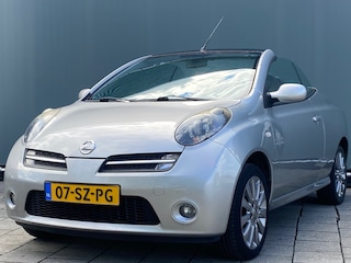 Nissan Micra C+C | BWJ 2006 | 1.6 111PK Tekna Plus | CLIMA | LEDER/STOF | LICHTMETAAL | STUURBEKR | CD-SPELER |