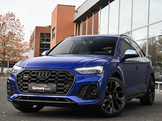Audi Q5 3.0TDI 342 pk Quattro Ultra Blauw Luchtvering Pano Carbon 360Cam B&O Sfeerverl Trekh.