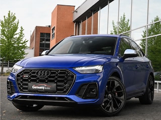 Audi Q5 3.0TDI 342 pk Quattro Ultra Blauw Luchtvering Pano Carbon 360Cam B&O Sfeerverl Trekh.