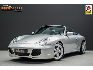 Porsche 911 Cabrio 3.6 Carrera 4S HANDGESCHAKELD |stoelverwarming|xenon|GT-zilver|org Duitse auto|perfect aantoonbaar onderhouden|turbo stoelen|Bose|in zeer nette staat|