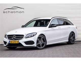 Mercedes-Benz C-klasse Estate 200 AMG Nightpakket, Burmester, Leder, Trekhaak
