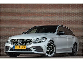 Mercedes-Benz C-klasse 180 AMG Night, 43.000km NAP, Panoramadak, Stoelverwarming, Camera, Full LED, Navigatie, DAB+.