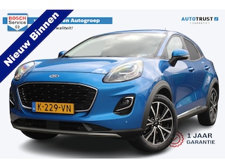 Ford Puma 1.0 EcoBoost Titanium | Incl. 12 maanden garantie | Trekhaak | Dodehoek detectie | Cruise control | Apple Carplay/Android auto | Lichtmetalen velgen | Elektrische kofferklep | DAB | Airco | Climate control | Navigatie
