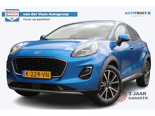Ford Puma 1.0 EcoBoost Titanium | Incl. 12 maanden garantie | Trekhaak | Dodehoek detectie | Cruise control | Apple Carplay/Android auto | Lichtmetalen velgen | Elektrische kofferklep | DAB | Airco | Climate control | Navigatie