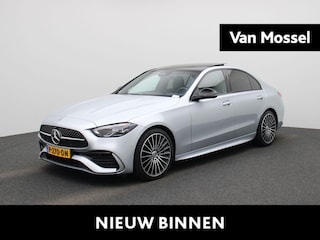 Mercedes-Benz C-klasse 200 Launch Edition AMG Line | Apple Carplay / Android Auto | Panoramadak | Achteruitrijcamera | Sfeerverlichting | Stoelverwarming | Trekhaak |