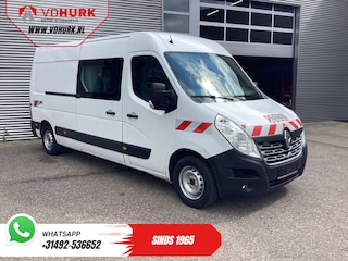 Renault Master 2.3 dCi 135 pk L3H2 DC Dubbel Cabine EXPORT ONLY Navi/ Airco/ Cruise/ Trekhaak