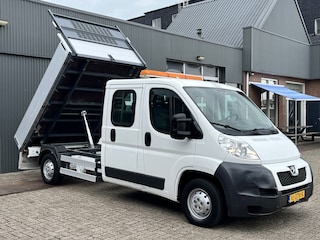 Peugeot Boxer 335 2.2 HDI L3 DC Kipper Kieper Trekhaak 2500kg trekgewicht 7-Persoons uitvoering Open laadbak Pick-up P-up Euro 5
