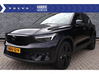 Volvo EX40 Twin Motor Performance Ultra Black Edition 82 kWh | 360 camera | Elektr. verstelbare voorstoelen | Stoel + stuurwielverwarming | Elektr. schuif-\-kanteldak | Trekhaak | Extra getint glas | Harman Kardon audio | 20" velgen | Warmtepomp | Parkeerverwarming | BTW auto |