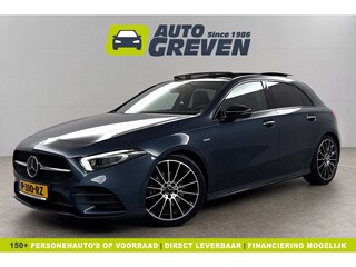 Mercedes-Benz A-klasse 180 AMG Pano Sfeer LED Virtual Clima Cruise Camera Carplay Navi PDC 19"LMV