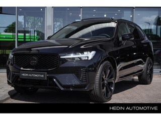 Volvo XC60 2.0 T6 Plug-in hybrid AWD Ultra Black Edition Nieuw- leverbaar Q4 | Luchtvering | Panorama Dak | Head-Up Display | Elek. Stoelen + Geheugen | 360 Camera | Trekhaak Elektrisch | Stoel + Stuurverwarming | Parkeerverwarming | Google