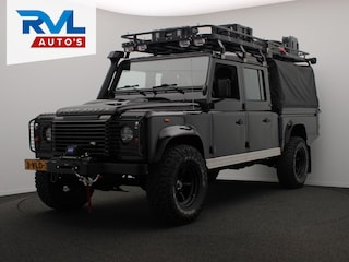 Land Rover Defender 2.4 TD 130" S Crew Cab *OVERLANDER* Airco Luifel Grijskenteken 5 persoons