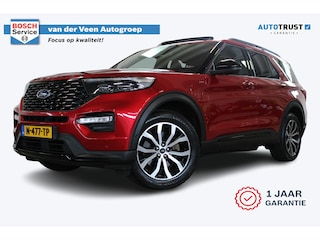Ford Explorer 3.0 V6 EcoBoost PHEV ST-Line 7P. | Incl. 12 maanden garantie | Trekhaak | Stoel/stuur verwarming | Stoelventilatie | Adaptieve cruise control | Climate control | Apple carplay/Android auto | Memory seat | Schuif/kantel dak |
