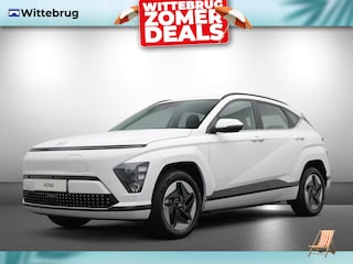 Hyundai Kona Premium 65.4 kWh ECO Volledig Elektrische Automaat met Navigatie, Lederen bekleding en Stoelverwarming Uit voorraad leverbaar!