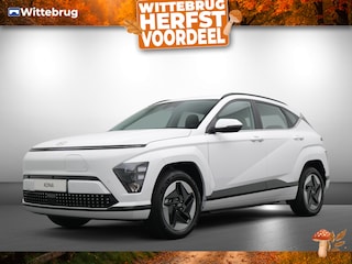 Hyundai Kona Premium 65.4 kWh ECO Volledig Elektrische Automaat met Navigatie, Lederen bekleding en Stoelverwarming Uit voorraad leverbaar!