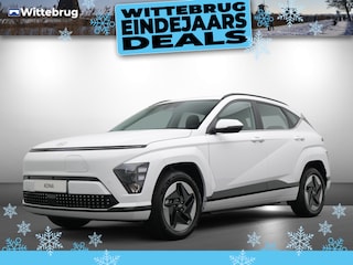 Hyundai Kona Premium 65.4 kWh ECO Volledig Elektrische Automaat met Navigatie, Lederen bekleding en Stoelverwarming Uit voorraad leverbaar!