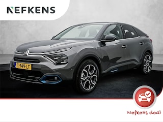 Citroën C4 EV Shine 50 kWh 136 pk | Navigatie | Achteruitrijcamera | Parkeersensoren Voor en Achter | Comfortstoelen | Full-LED Koplampen | Dodehoek Detectie | Keyless Entry/Start | Head-up Display | Adaptieve Cruise Control | 18" Lichtmetalen Velgen | Apple Carplay/Android Auto |