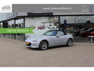 Mazda MX-5 1.5 SkyActiv-G 132 Exclusive-Line Demovoordeel € 6.000-, Navi, Clima, Leder, Apple Carplay, 16"inch Bright dark LM velgen, camera, BSM, Bose®.