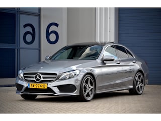 Mercedes-Benz C-klasse 180 AMG Line / NL Auto / Automaat / Pano. / Leder / Command / 360 cam.