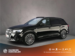 Audi Q7 60 TFSI e quattro Pro Line S Competition | Advanced onderstel | HD-Matrix lazer | Headup | Pano | 4-wiel best. | Oled | Trekhaak | Optiek zwart | B&O 3D |
