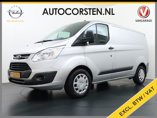 Ford Transit Custom Automaat 290 2.0TDCI 131PK L1H1 Navi Airco Cruise Camera Trekhaak Pdc Regen-/lichtsensor Euro 6 Trend Bluetooth Voorruit verwarmbaar Achterklep Zijschuifdeur Wandbetimmering Adaptieve bochtverl 1e Eigenaar Euro 6