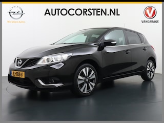 Nissan Pulsar 1.2 DIG-T 116PK Navi Ecc Camera Cruise control Lederen/stof bekleding Keyless DAB Led Regen-Lichtsensor N-Connecta Privacy Glas Lmv 17" Bluetooth Binnenspiegel automatisch dimmend 1.265KG Lage kosten in de wegenbelasting!
