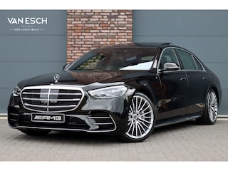 Mercedes-Benz S-klasse 450d 4MATIC Lang AMG Line Aut9 | Airmatic | Drive Pilot | Chauffeurspakket | Achterasbesturing | Augmented HUD | Distronic+ | Burmester | Exclusief Nappa Leder | 3D-Display | Vlakkenverwarming | Zonweringspakket |