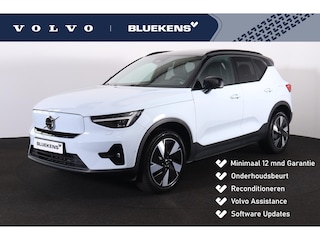 Volvo EX40 Extended Range Ultra 82 kWh - Panorama/schuifdak - IntelliSafe Assist & Surround - 360º Camera - Harman/Kardon audio - Verwarmde voorstoelen, stuur & achterbank - Parkeersensoren voor & achter - Elektr. bedienb. voorstoelen met geheugen links - Draadloze tel. lader - Warmtepomp - Extra getint glas - Elektr. inklapbare trekhaak - 19' LMV