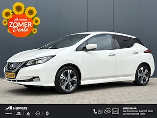 Nissan Leaf Tekna 40 kWh / Stoel-Stuurverwarming / Airco / Cruise Control / Lederen-Stof bekleding / Navigatie /
