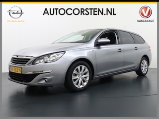 Peugeot 308 SW 1.2T 111PK Navi Ecc Trekhaak Cruise Control Pdc DAB+ Bluetooth Regen-Lichtsensor Led Style PureTech Connect Apps Lmv 16" Privacy Glas Slechts 1.165KG Keurig onderhouden!