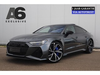 Audi A7 4.0 TFSI RS 7 Sportback Quattro 600PK 1 Jaar Garantie 22 inch Ceramic B&O High End Alcantara Hemel Dynamic Plus Pack 4-wiel Sturing Softclose Stoelverkoeling Panoramadak Laser LED HUD 360 Camera Full Options! Nieuwstaat!