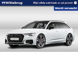 Audi A6 Avant 55 TFSI e 367pk quattro S Line | Panoramadak | B&O | Comfortstoelen | Ventilatie + Massage | Tour + City | Memory | Servo | Head Up | Demperregeling | Trekhaak | Stuurverw | Elektr stuur