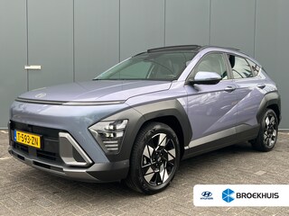 Hyundai Kona 1.6 GDI 140pk HEV Premium Sky 360 graden camera | Schuifdak | Adaptive cruise control | Afneembare trekhaak | Stoelventilatie | Elektrische achterklep | Dodehoek detectie | Bestuurdersstoel met geheugen | Full Led verlichting |