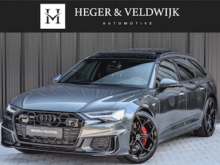 Audi A6 Avant 55 TFSI e quattro S edition Competition | PANORAMADAK | B&O AUDIO | HEAD UP DISPLAY | 360 CAMERA | ELEKTR. TREKHAAK | ELEKTR. VERST. STOELEN MET GEHEUGEN | MASSAGE STOELEN | STOEL- VERWARMING EN VENTILATIE | NACHTZICHT ASSISTENT | SOFT CLOSE | ACHTERBANKV